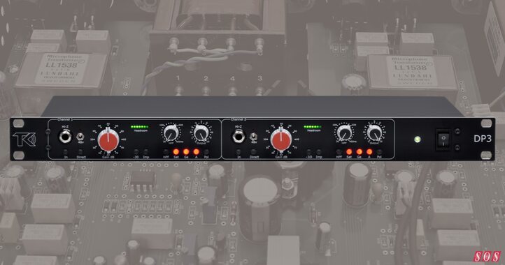 TK Audio DP3 dual-channel Class-A mic preamp germanium saturation circuitry