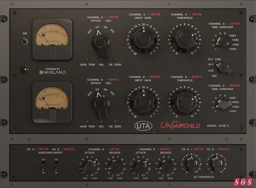 Undertone Audio UTA-D UnFairchild 670M Fairchild vari-mu compressor limiter plug-in recreation